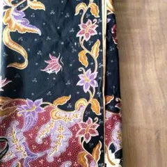 バティック生地　B柄　プリント綿 花柄　アジアンクロス
