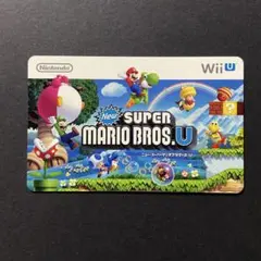 【使用済】New Super Mario Bros. U柄 ダウンロードカード