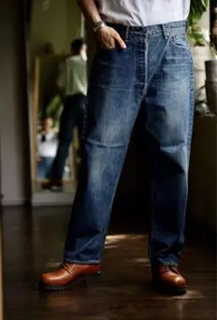A.PRESSE 24AW Washed Denim Wide Pants 34