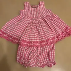 値下げ！ピンク チェック柄 ワンピース