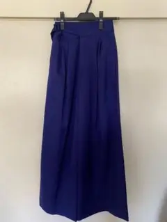 HYKE ワイドパンツ ブルー フルレングス サイズ1 ハイク
