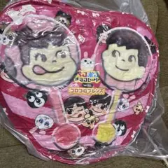 匿送込新品★ペコちゃんのお菓子シリーズ 　のキャラ福くじ A賞BIGクッション
