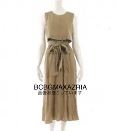 BCBGMAXAZRIA ワンピース カーキ スタッズ