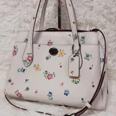 【新品】COACHコーチ ワイルドフラワー ポーチ ハワイ購入品 COACH - 極美品 COACH ワイルドフラワー フローラル 花柄 ドーム