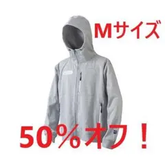 パズデザイン ウィンドガードパーカ M サイズ 杢グレー / ホワイト