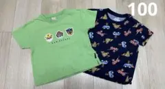 パウパトロール　Tシャツ　プティマイン　ユニクロ　緑　ネイビー　2点　チェイス