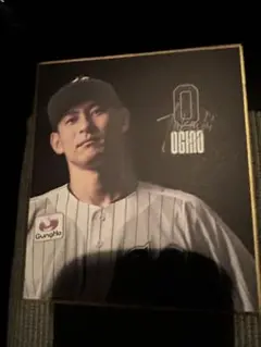千葉ロッテマリーンズ　荻野貴司　ミニ色紙