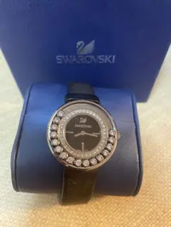 スワロフスキー 時計 ブラック