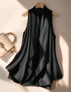 新品未使用 Franclia ブラック ジレ M