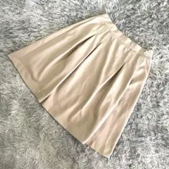 【L】scroll ♡ ベージュ フレアスカート 新品 楽ちん スクロール