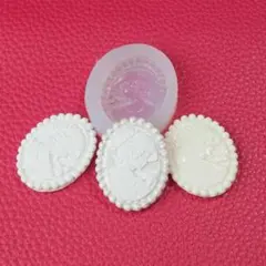 ハンドメイド シリコンモールド カメオC