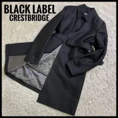 極美品 ブラックレーベル クレストブリッジ ライナー ステンカラーコート L