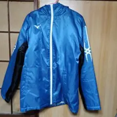 Mizuno フード付きジャケット 青・黒