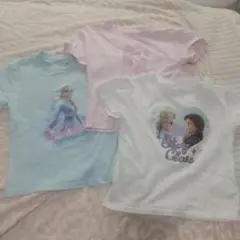エルサとアナ Tシャツ 3枚セット