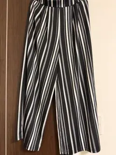 美品　ストライプ キュロットパンツ M