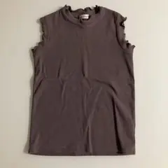 branshes フリルノースリーブ ブラウン　130