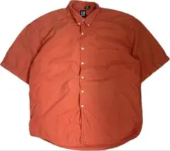 90s oldgap 半袖シャツ オレンジ ボタンダウン コットン usa製