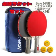 ★再入荷★新品 卓球ラケット 初心者 中級者 2本 ラケット専用ケース ボール付