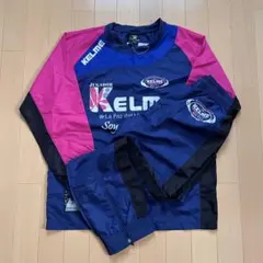 新品未使用タグ付き KELME ケルメ ピステ 上下セット ネイビー 160