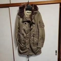 【美品✨】5351プールオム モッズコート レザーコンビ ロックテイスト 黒 美品✨】5351プールオム モッズコート レザーコンビ ロック
