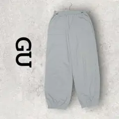 GU ベイカージョガーパンツ メンズカジュアル コットン素材 (М) グレー