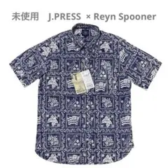 未使用 希少Ｊプレス×レインスプーナー　reyn spooner アロハ М