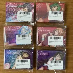 戦国乙女　ぱちくじ　スクエアホロ缶バッジ6個セット
