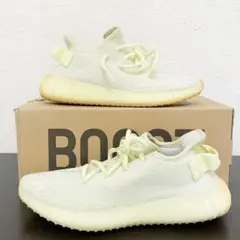 【良品】アディダス イージーブースト350 V2 F36980 バター 23cm