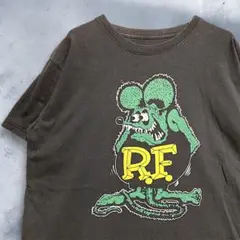 BiTS キャラ Tシャツ 古着 黒 ラットフィンク RAT FINK FUNK