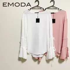 新品★タグ付【EMODA】シフォンtops White¥6,372■送料無料