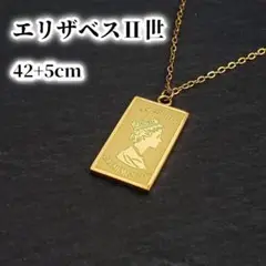 A905【アレルギー対応☆】S316L コインネックレス エリザベスⅡ世 メダイ