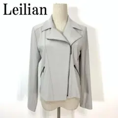 LA7052 レリアン ライダースジャケット ポリエステル グレー ９