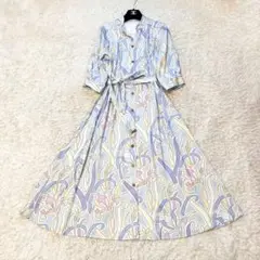 23SS 極美品✨グレースコンチネンタル ヌーボーフラワープリントワンピース