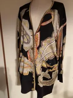 レオナール シルクウール カーディガン