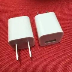 【2個セット】iPhone付属 Apple純正 充電器 電源アダプタ コンセント