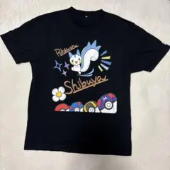 ポケモン Tシャツ 黒 シブヤデザイン　XL