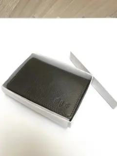 【新品】 ELF 銀座タニザワ 高級レザー 名刺入れ　ダークグリーン 日本製