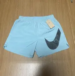 NIKE ランニングショートパンツ　インナー付　スウッシュ　ブルー XL 新品