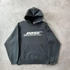 90s anvil 企業パーカー/フーディー BOSE ブラック M