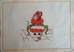 クロスステッチ刺繍（アイロンがけ）