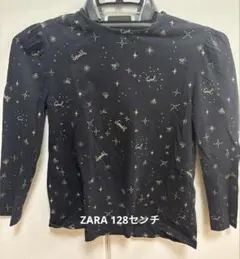 ZARA キッズ 長袖カットソー 128センチサイズ 黒