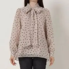 ローズティアラ　ブラウス　ドット