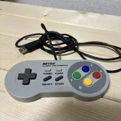 BUFFALO USBゲームパッド BSGP801 SFCコントローラー風