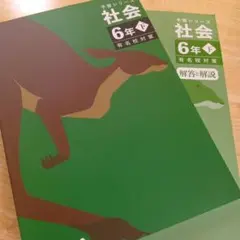 四谷大塚 予習シリーズ 社会 6年下 有名校対策　解答と解説付