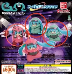 GANDAM✖️MIKUフィギュアコレクション★ザクぐるみ3セット