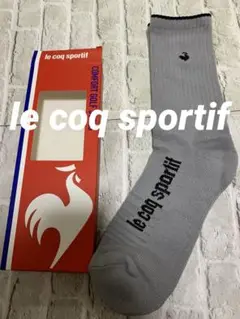 新品メンズ靴下◆le coq sportif◆定番レギュラー丈ソックス◆グレー系