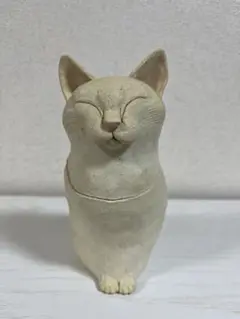 猫の置物　正木卓　メモリアルポット　骨壷