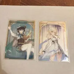 原神　ウェンティ 蛍　ウエハースメタルカード