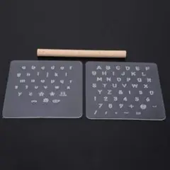 迅速発送！新品 レザークラフト　刻印クリアシートと打ち具のセット