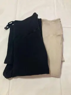 最終価格！マタニティ　リブパンツ　2色セット